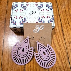 Plunder Pink Boho Statement Earrings